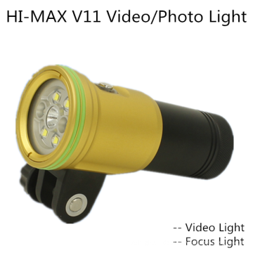 Hi-max V11 Unterwasser-Einzigartiger Fackel zum Tauchen